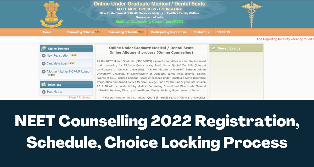 Neet Counselling Registration Direct Link Schedule Choice