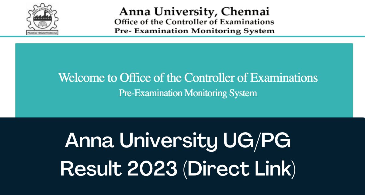 Anna University UG & PG Results 2024 Direct Link 1st, 3rd, 5th, 7th