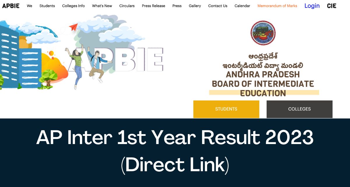 AP Inter 1st Year Result 2024 Direct Link BIEAP Intermediate First