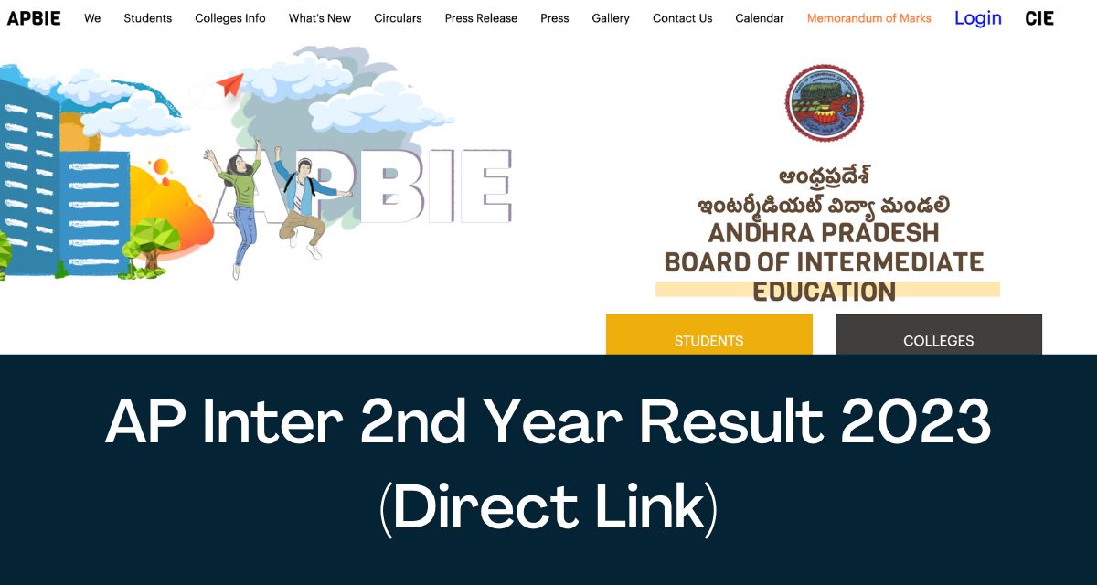 AP Inter 2nd Year Result 2024 Direct Link BIEAP Intermediate 12th