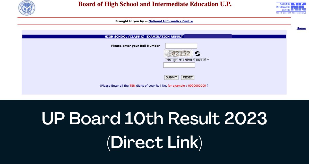 UP Board 10th Result 2024 Direct Link UPMSP High School Results