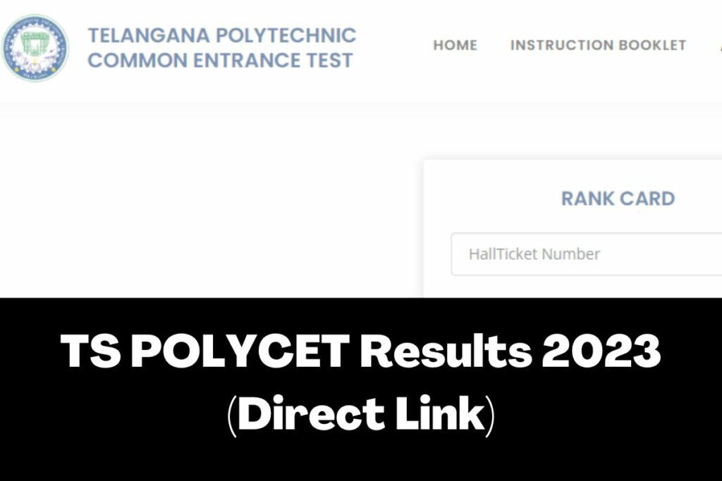 TS POLYCET Results 2024 Direct Link Manabadi Rank Card polycet