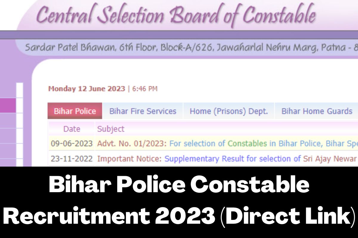 Bihar Police Constable Recruitment 2024 Direct Link 21391 Vacancies