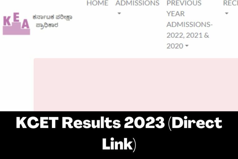 KCET Results 2024 Direct Link Scorecard